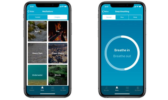 Relief app åndedræt og øvelser ny iPhone