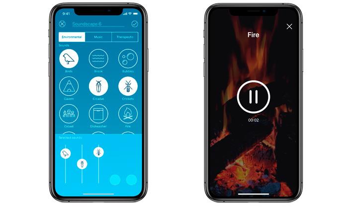 Relief app farveskema og lydbilleder ny iPhone